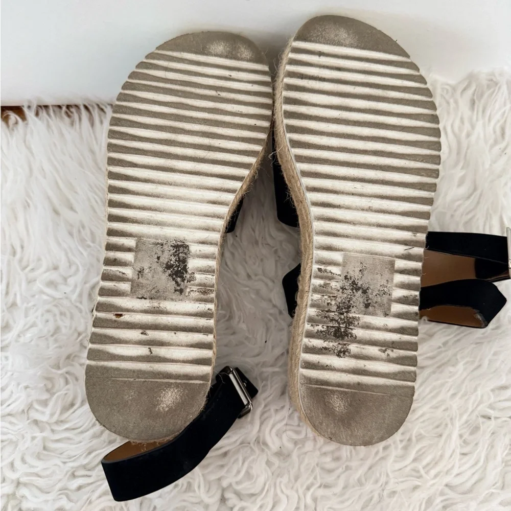 Black Platform Espadrilles